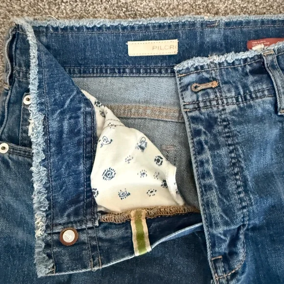 Anthropologie Blue Flare Jeans Worn only once - Picture 6 of 7